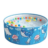 90x45cm Non-Inflatable Folding Swimming Pool Children Swimming Pool Large Kiddie Pool Pet Bathtub With Drain Valve For Backyard