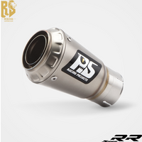 RS Slip-On Exhaust System For BMW S1000R S1000RR 2019 2025Stainless Steel High Flow Performance Deep Sporty Sound Direct Bolt-On