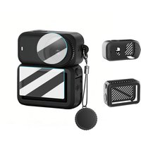 Silicone Protective Case For DJI Osmo Nano, Full Protection Sleeve Shockproof Anti-Scratch Cover with Lens Cap Anti-Loss Lanyard