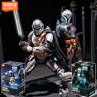Genuine Blokees Star Wars: The Mandalorian and Grogu Toys Din Djarin Action Figure Champion Class Assembly Model Kit Gifts