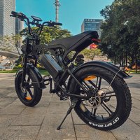 20 Inches Electric Fat Bicycle 750w 48v Electric Fatbike Full Suspension Electric Fatbike