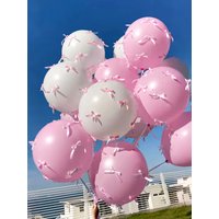 70/80pcs pink bow balloon set, birthday party, wedding, bridal shower, shower party, baby shower, family party supplies