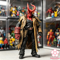 【In stock】Mezco Hellboy 7'' Action Figure Collectible Model Toy Classic Movie Character Doll Desktop Decor Gift for Anime Fans