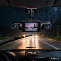 360° Full View Car Dashcam 4K UHD Front & 1080P SideRear Cameras All Around-View Driving Recorder With 3/4 Lenses