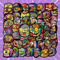 50Pcs Monster Stickers Weird Graffiti Waterproof Decals for Phone Case Luggage Skateboard Helmet Tablet Sticker Story Store