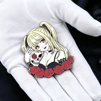 Anime Misamisa Enamel Pin manga Death Note evil eye Women's Brooches Halloween Jewelry Gifts
