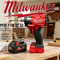 FIW212 FUEL Milwaukee M18 18V Professional Impact Wrench Four Mode LED For Auto Repair With 8.0Ah Battery And Quick Charger