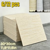 Foam Wall Panel Faux Travertine Self-Adhesive Wallpaper Slate Texture Wall Stickers Home Decor Restaurant Living Room Bedroom