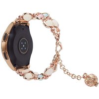 Correa de Metal luminoso para Samsung Galaxy Watch, pulsera clásica de 22mm, 20mm, 40mm, 44mm, 4, 45mm, 42mm, Active 2