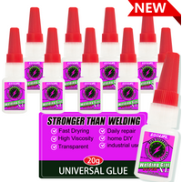 LOOLIFL High Strength Welding Oily Super glue Universal Clear Non-Marking Repair Strong Adhesive Instant Glue for Metal Glass