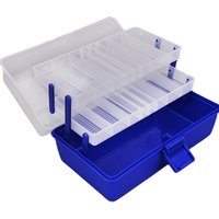 Lure fishing gear box, multi-functional hand-held folding fishing toolbox, portable, three-layer plastic multi-layer