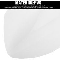 DIY White Full Face Masks Paintable Cosplay Masks Halloween Plastic Full Face Masks Craft Party Supplies Unisex Face Cover Props