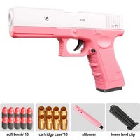7QB-Desert Eagle Soft Bullet Toy Gun Shell Ejection Foam Darts Airsoft Pistol With Shooting Game Paintballs For Kids Adult Gift