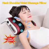 Deep Kneading Neck Shoulder Massager Pillow 42°C Warm Therapy Relieve Fatigue Restore Spinal Vitality Soothing Pain Relief