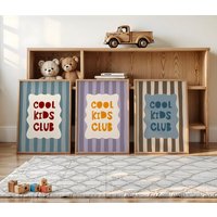Modern Cartoon Cool Kids Club Wall Art Prints Canvas Painting Poster Picture For Living Room Bedroom Home Decor Gift