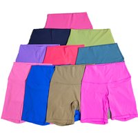 AliExpress laxilaso Yoga Shorts Solid Color Soft Women Sport Shorts Compression Support Sweat Comprehensive Training Jog Cycling Internal Pocket