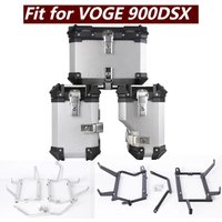 38L Aluminum Waterproof Motorcycle Saddlebag - Side Luggage Box Storage Travel Trunk Carrier Case Toolbox Fit for VOGE 900DSX