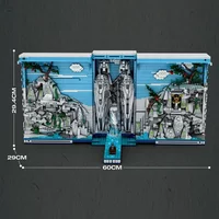 Reobrix 66039 Egypt Kingdom Bookend Building Blocks God Stone Statue Famous Landscape Model Bricks Educational Toys