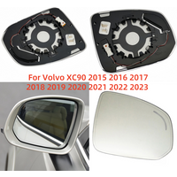Heated transparent rearview mirror glass lens blind spot For Volvo XC90 2015 2016 2017 2018 2019 2020 2021 2022 2023