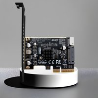 NEW PCIE 4X to USB3.2 GEN2 20Gbps Type-E Expansion Card Riser Converter ASM3242 Chip Front Panel Type-C Interface for Desktop PC