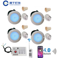 12W DC12V RGB LED Pool Light Bluetooth APP Control Outdoor/Indoor Underwater Light Fountain Landscape Lamp Piscina Luz Spotlight