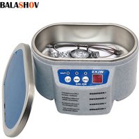 Ultrasonic Cleaner 30/50W Sonicator Bath 40Khz Degas for Watches Contact Lens Glasses Denture Teeth Electric Makeup Razor