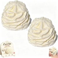 2026 New Kawaii Whipped Cream Squishies Hand Squeeze Toy Simulation Pastry Anxiety Relief Sensory Ornament