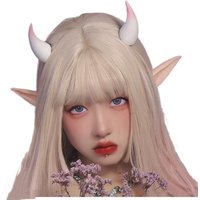 Dark Gothic Devil Horns Ghost Hairpin Edge Hair Clips Skull Butterfly Bat Ear Costume Halloween Anime Cosplay Hair Accessories