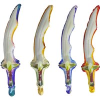 4pcs Inflatable Pirate Sword Foil Balloons Available Curved Axe Scimitar Shape Balloons for Birthday Party Cosplay Props