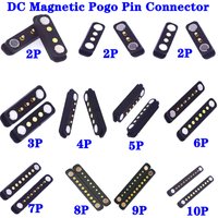 DC Magnetic Pogo Pin Connector 2Pin 3Pin 4Pin 5Pin 6Pin 7P 8P 9P 10Pin Male Female Spring Loaded DC Power Socket Straight Needle