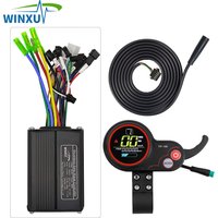 36V 48V 500W 25A FOC Sine Wave Brushless Motor Universal Controller TF-100 LCD Colour Display Set for Electric Scooter Bicycle