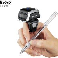 EYOYO EY-031 2D Barcode Mini Wearable Wireless Finger QR Bar Code Scanner Reader Inventory Compatible with iPad iPhone Android