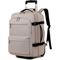 Rolling Backpack Carry On Luggage, Travel Laptop Backpack with Wheels for Men Women, Water Resistant Wheeled Rucksack Bag