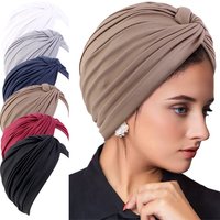 New Women Soft Elastic Ramadan Muslim Hijab Caps Fashion Women's Headscarf Solid Color Hair Care Turban Bonnet Chemotherapy Cap