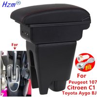 For Citroen C1 Armrest Box For Peugeot 107 Toyota Aygo BJ Armrest Store box Interior detail Simple installation Car Accessories