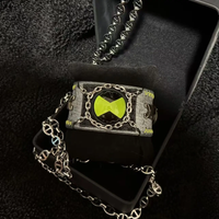 Omnitrix Ben10 Handmade Wristband Anime Hero Ben Tennyson Punk Trendy Unisex Adjustable Silicone Wristband for Cosplay Gaming
