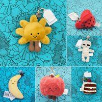 2026 New banana JC Marshmallow Plush Toy, Small Cherry Charm, Little Turtle Plush Toy, Croissant, Little Penguin JC Bag Charm