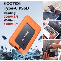 KOOTION X1Max 2TB External SSD Hard Drive HD Externo USB 3.2 GEN 2 Portable SSD 512GB 1TB Mini PSSD for Laptops Desktop PS4 PS5