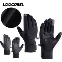 AliExpress NONE LOOGDEEL Touch Screen Windproof Sports Gloves Warm Thermal Fleece Running Ski Cycling Gloves Winter Cycling Gloves Men Gloves