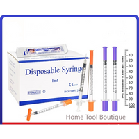100pcs/lot 1ml 0.5ml 0.3ml 29G 30G 31G Disposable Plastic Veterinary Syringe With Needles Pet Animal Dog Cat Syringe