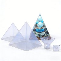 Transparent Silicone Molds with Various Specifications for DIY Epoxy Resin Pyramid Handicraft Ornaments And Table Decorations
