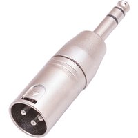 Male 1/4-inch 6.35mm to Male 3-Pins XLR Adapter Stereo Jack Connector