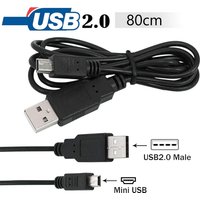50pcs【Fast Delivery】Mini USB Cable 0.8M Mini USB Charger Data Cable 480Mbps 5Pin B For Camera/Phones/Mp3/Mp4