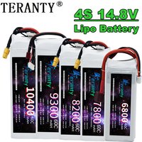 TERANTY 4S Lipo Battery 14.8V 1800/2600/2800/3300/4200/5200/6000/6800/7800/8200/9300/10400mAh For RC Car Quadcopter Airplane