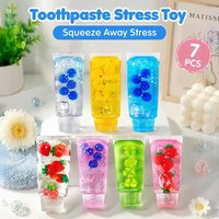 2026 Cute Fruit Filled Maltose Toothpaste Soft Slow Rising Deformable Squeeze Squishy Fidget Sensory Toy Stress Relief Toy