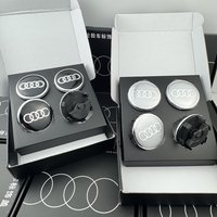 4pcs 60mm 61mm 68mm 69mm Car Floating Styling Wheel Center Cap Hub Covers Badge For Audi A3 A4 A5 A6 A7 A8 S4 Auto Accessories