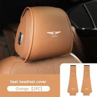 Car Seat Headrest Pillow Anti-Dirty Leather Protector Cover For Genesis Essentia GV80 Neolun G90 GV90 GV60 G80 GV70 Accessories