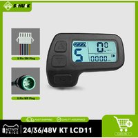 KT Electric Bicycle Display KT-LCD11 Mini Display 24V 36V 48V for Kunteng Controller Ebike Panel Julet Waterproof/SM Plug