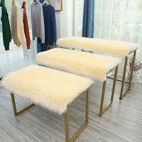 White Plush Carpet Clothing Store Window Display Stand Plush Decorative Table Shoe Cabinet Sink Imitation Wool Mat