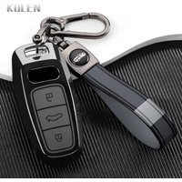 New TPU Car Remote Key Case Cover For Audi A3 A6 A7 4K A8 E-tron Q5 Q8 C8 D5 SQ8 Keyless Auto Styling Accessories Keychain Shell